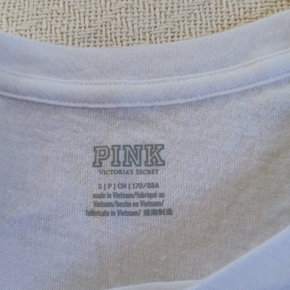 PINK ♡ tee shirt white small - Picture 3 of 7